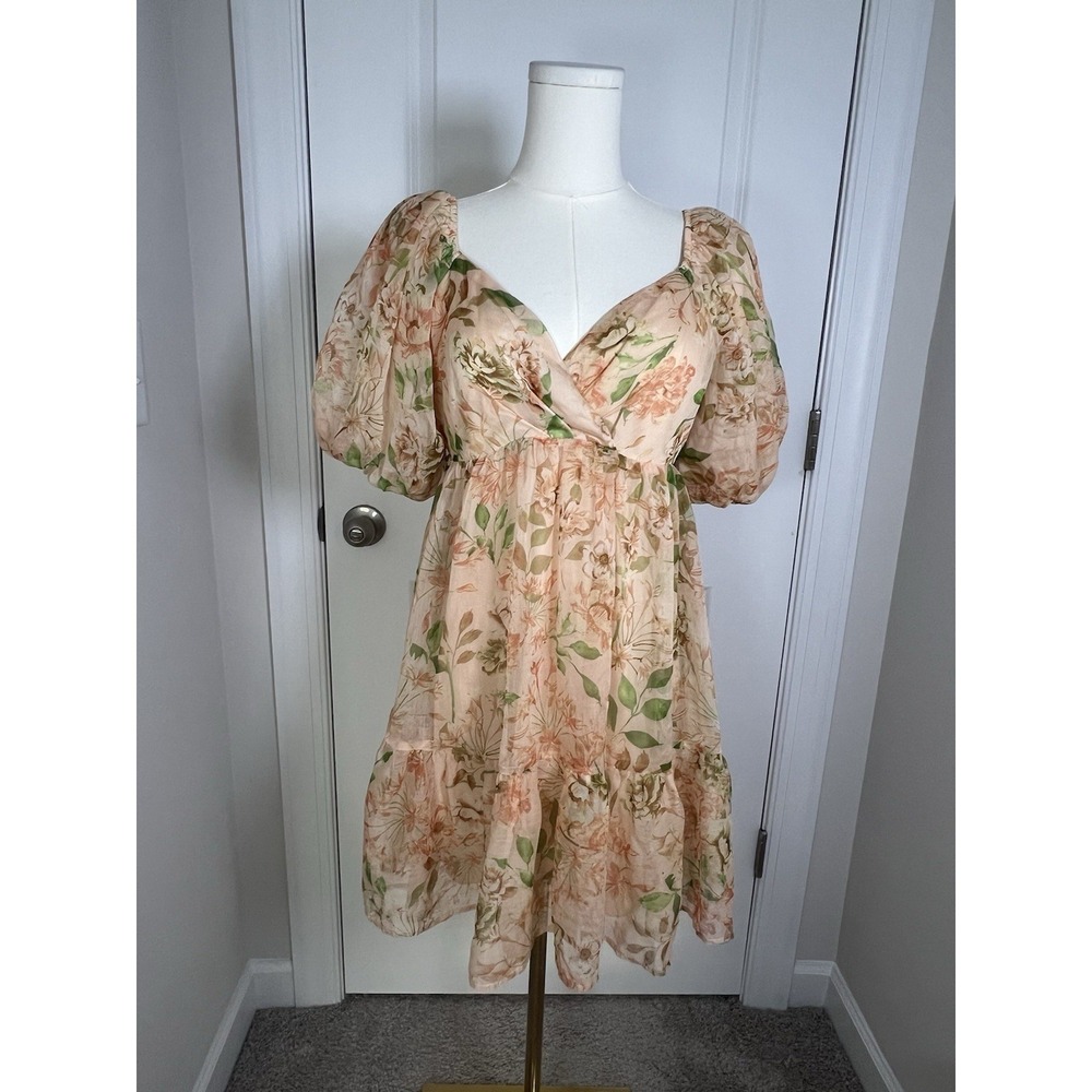 Lovecolette Women's Babydoll Dress Bridal Shower Coquette Brunch Size Small